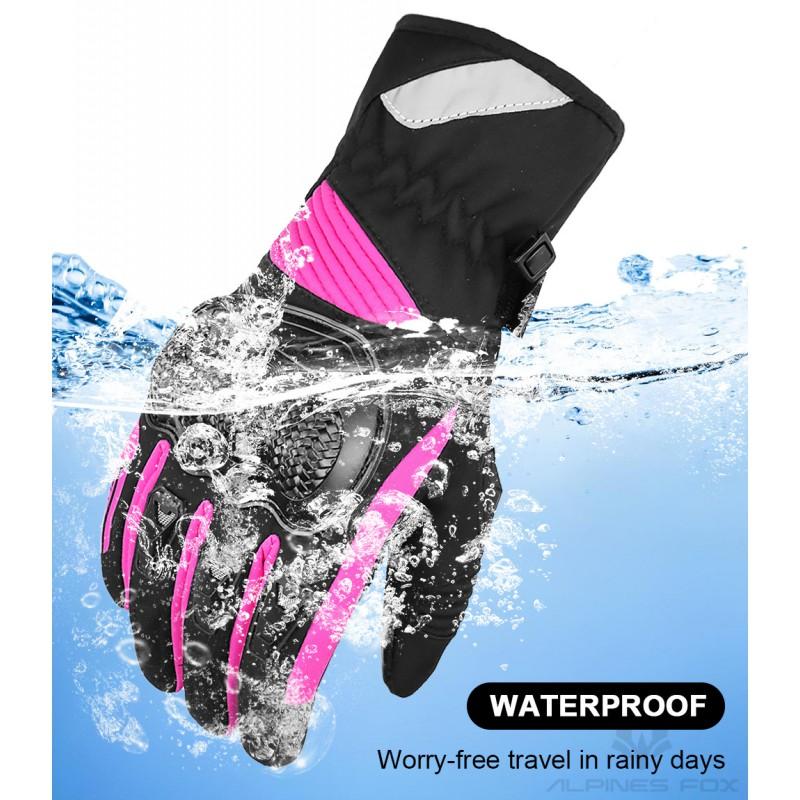 Windproof Waterproof Motorcycle Gloves Winter Riding Skiing Outdoor Use Warm Thick Insulated Unisex
