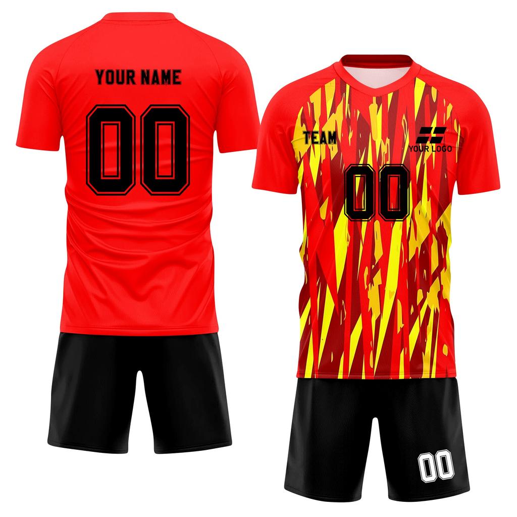 Personalised Shirts Kit Mens Girls With Name Number Custom Football Jerseys For Boys Training Suit