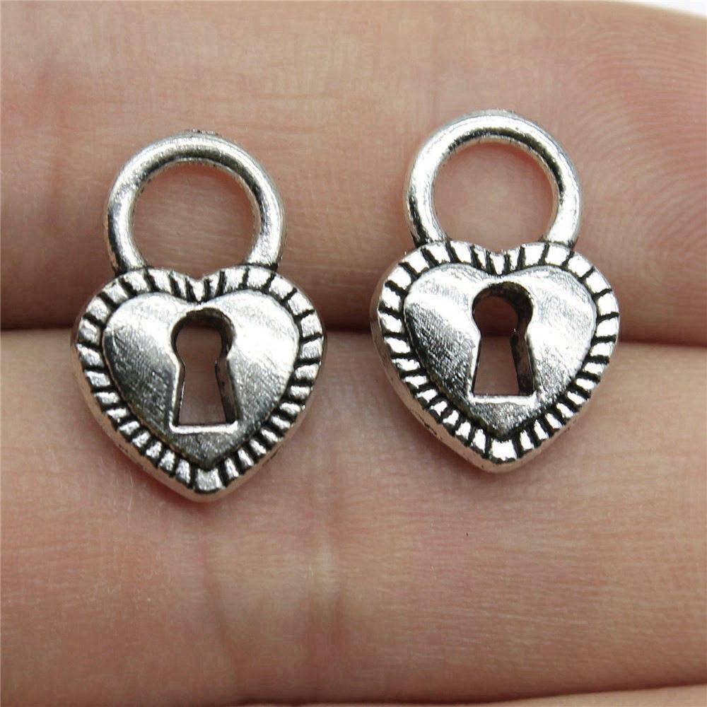 Key And Lock Charms Pendant Child Jewellery Massive Funny Art Supplies