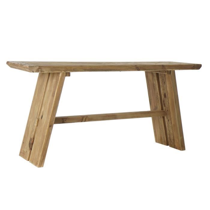 Console Style Alpin Naturel Bois Recyclé 160 Cm - Couleur: Blanc