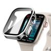 Glass+Case For Apple Watch 7 8 45mm 41mm 49mm 44mm 40mm Straight Edge Screen Protector Cover Case iWatch 4 5 SE 6 7 8 Ultra 49mm