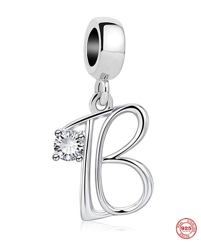 copper Bead Charms Exquisite Letter Charm Bead Charms Suitable Ideal For Authentic Bracelets Ladies Fashion Do It Yourself Jewellery