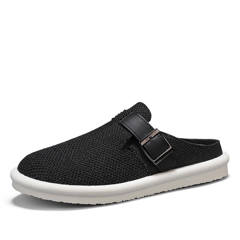 Men's Casual Slippers Big Size Cool Summer Outdoor Breathable Walking Shoes Indoor Lightweight Soft One Stirrup Home Shoes 2025