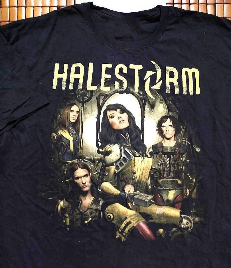 HALESTORM AMERICAN ROCK BAND Black Gift For Fan T-Shirt AM194 Unisex T-Shirt XXXXL