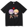 Ruikasa T-Shirt Mode Herren Kawaii Cartoon Rui Kamishiro Tsukasa Tenma T-Shirt Unisex Valentinstag Paar Baumwolle T-Shirts Geschenk