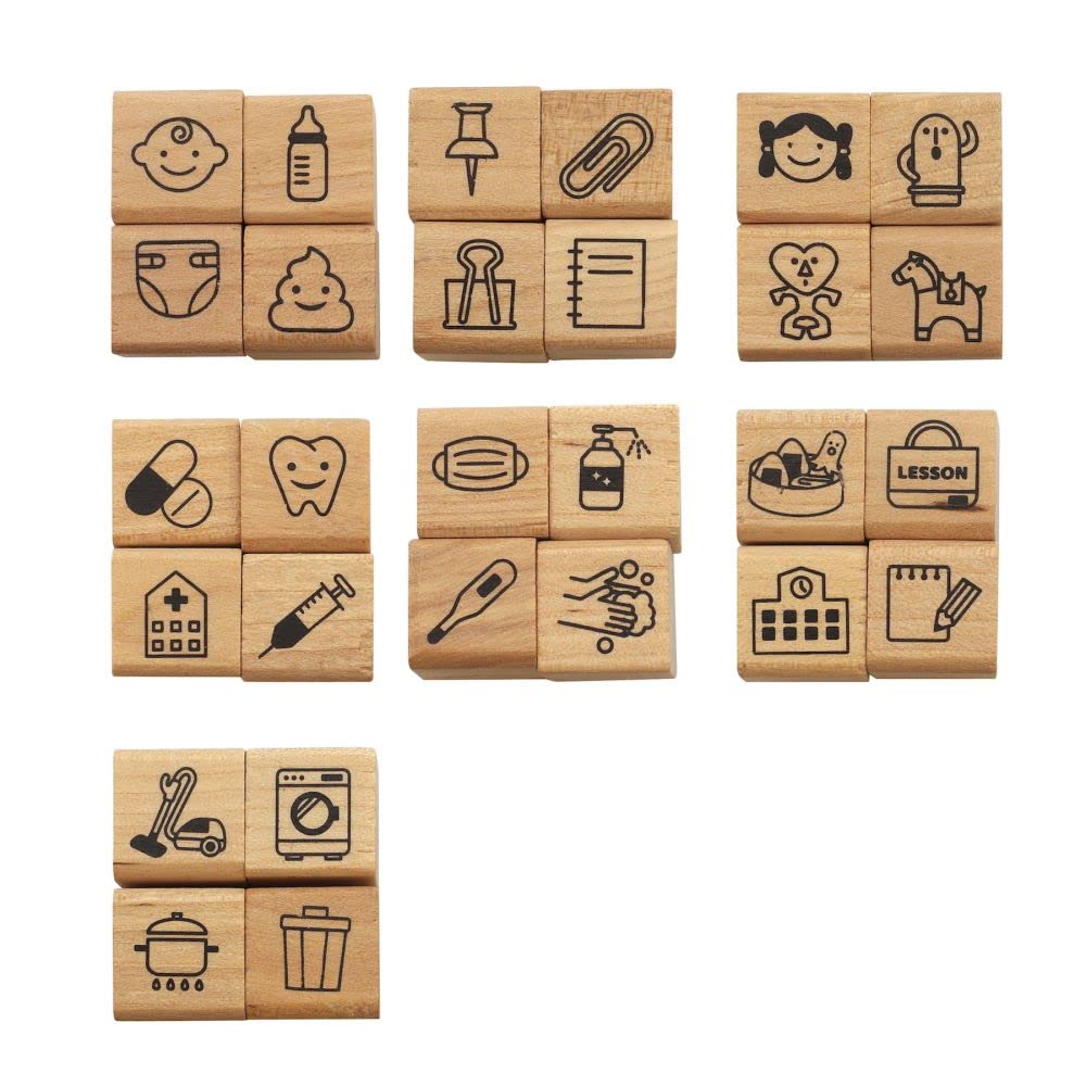 Face Diary Stamp Set of Children's 4, 0409-012