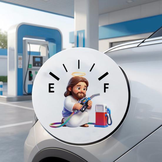 Auto Kraftstofftank Aufkleber Wasserdicht Lustig Auto Tankdeckel Sticker Cartoon Katzen Hunde Auto Tankanzeige Aufkleber für die meisten Fahrzeuge LKW SUVs