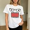 Unny Cool Monster Graphic Tshirt Geeky Dinosaur Face Print Unisex Short Sleeve Casual Tee To