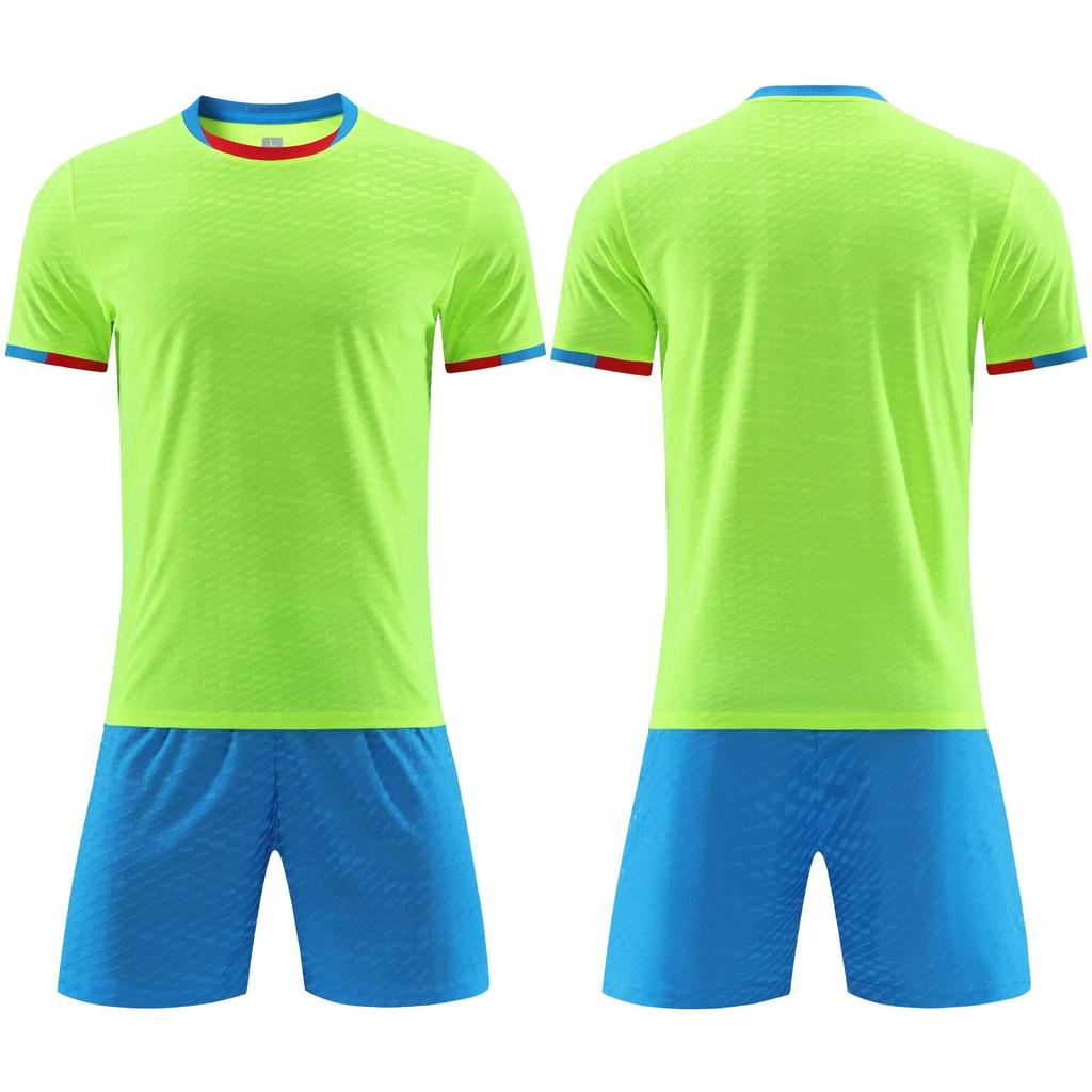 2025 Großhandel Kinder-Fußballtrikot-Set, Grundschul-Fußball-Trainingsshirt, bedrucktes Wettkampftrikot für Jungen und Mädchen