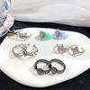 Enamel Dark Retro Retro Individual Cold Wind Opening Ring High Sense Love Stacking Ring