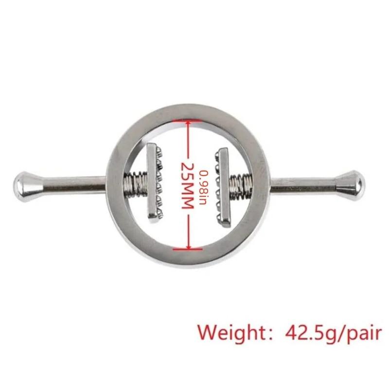 2Pcs Steel Clamps Rings Prosthetic Clips Body Jewelry for Women Men