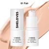 Hydrating Foundation with Dewy Finish, Long-Lasting Full Coverage, Waterproof & Sweat-Resistant
