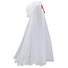 Elegant Transparent Witch Costume Cloak for Adults Teens Halloween Party Role Play Dressing Up