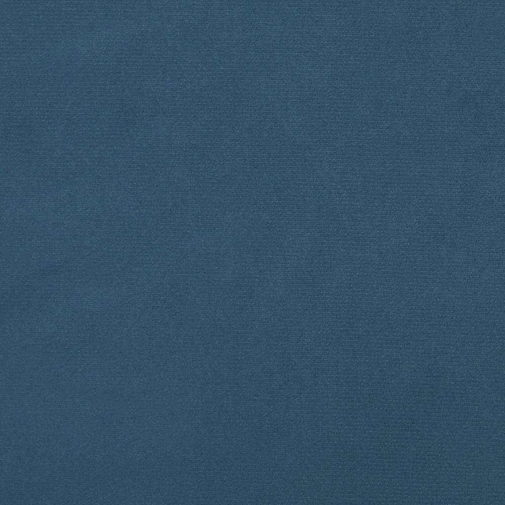 Pocket Spring Mattress Medium Firmness Dark Blue 120 x 210 x 20 cm Velvet
