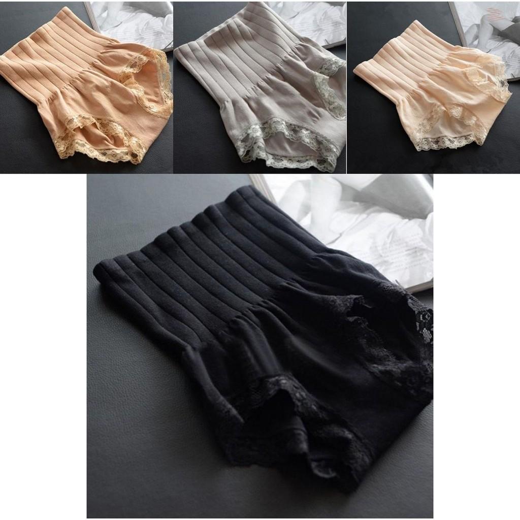 Women's High Waist Abdomen Lace Slimming Shaping Underwear Shorts For Comfort