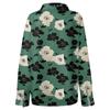Women's Shirt With Floral Print Buttons, Long Sleeved Casual Regular Shirt Collar Top