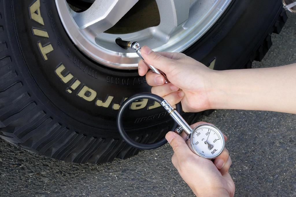 BAL (Ohashi Sangyo) Tire Gauge with Hose No.1224