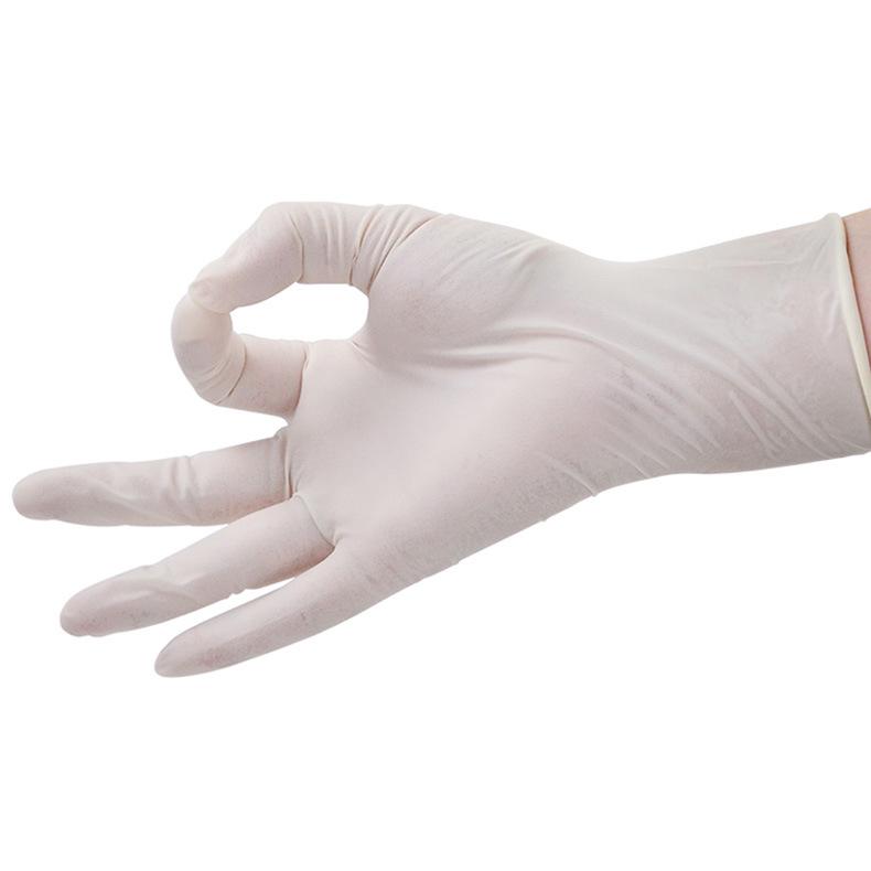 Latex Rubber Gloves - Food Grade, Acid and Alkali Resistant for Laboratory, Catering, Beauty, and Household Cleaning.