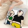 Bbangbbangs Diary Cartoon Pillow Case Sofa Decorative Home Double-sided Print Plush Throw Pillow Covers Cushion Decor Cover