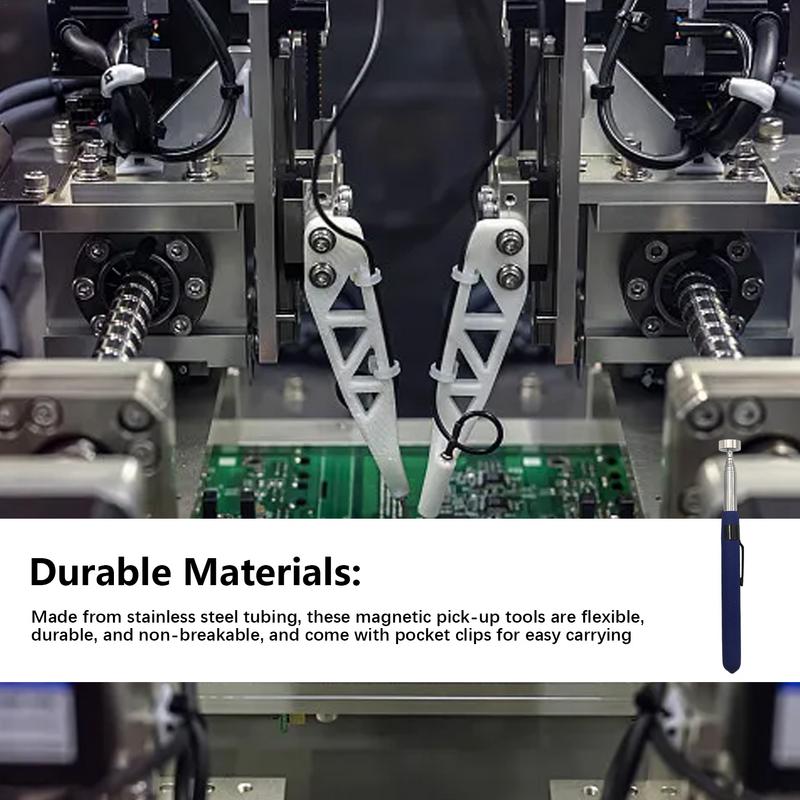 Magnetic Pick Up Tool Extendable Stainless Steel Magnet Stick For Mechanics Portable And Lightweight Magnet Wand To Grab Screws