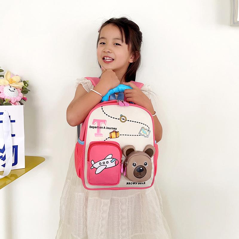 School bag 3-6 years old baby backpack cartoon love light casual children's bag new