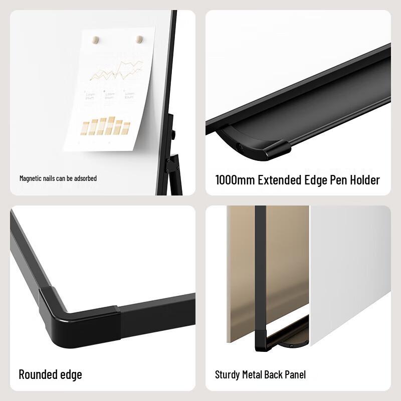 Deli Magnetic Whiteboard with A-Frame Stand