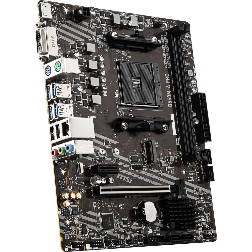 MSI B550M-A PRO Micro-ATX Mainboard AMD B550 Chipsatz Sockel AM4 Ryzen DDR4 M.2 Gen4 MB6990
