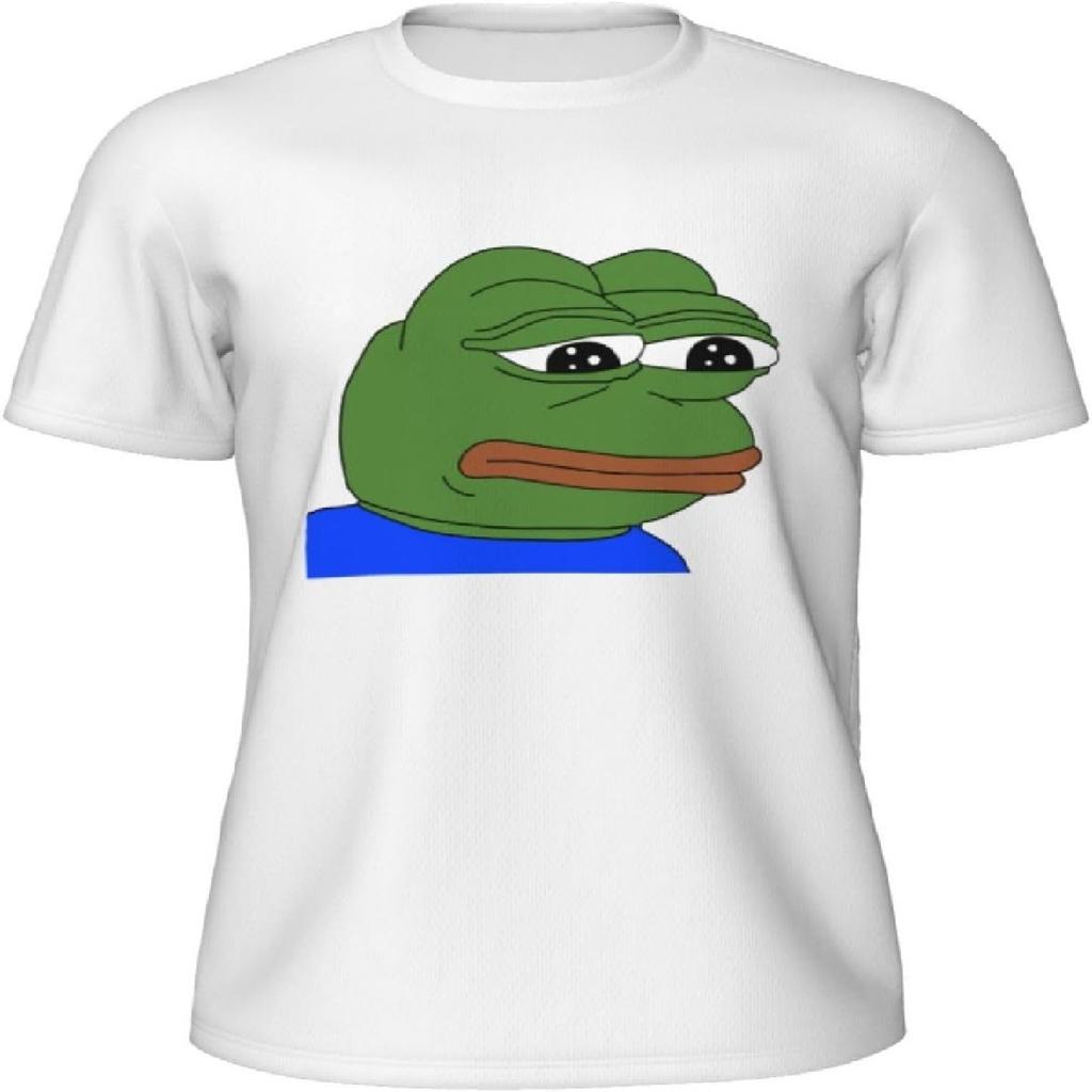 Pepe The Frog Thinking Men's Crew Neck T-Shirt, Dry Moisture Wicking, Breathable Mesh Short Sleeve(2)