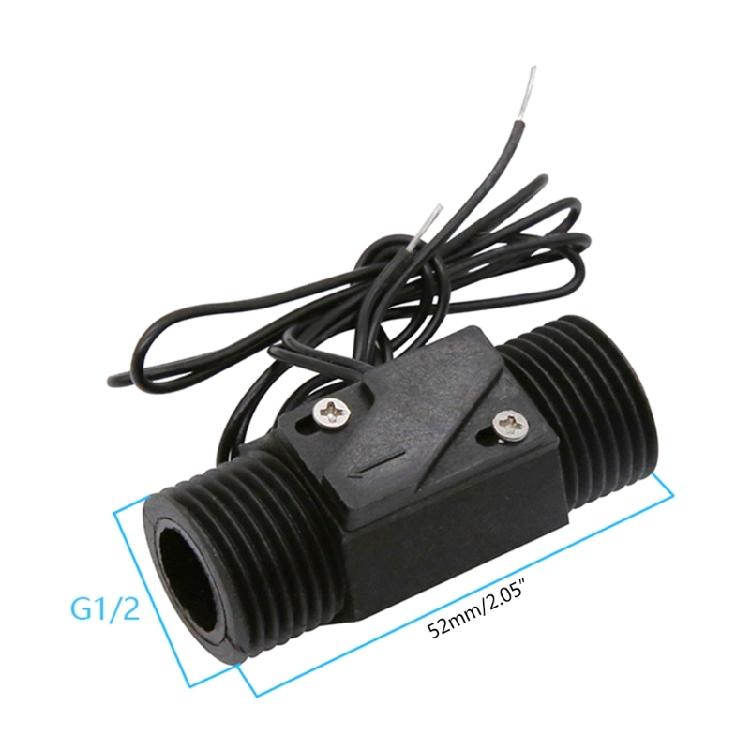 Conexão de Sensor de Fluxo de Plástico com Rosca Externa DN15 Contador de Medidor de Fluido Durável