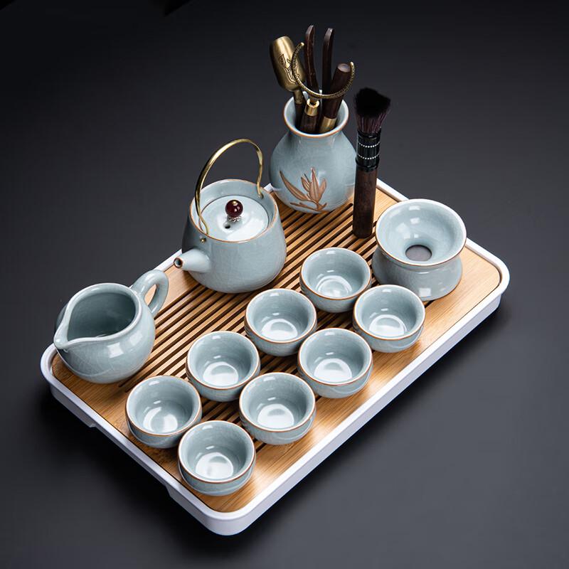 Lainuo Ru Kiln Style Tea Ceremony Set