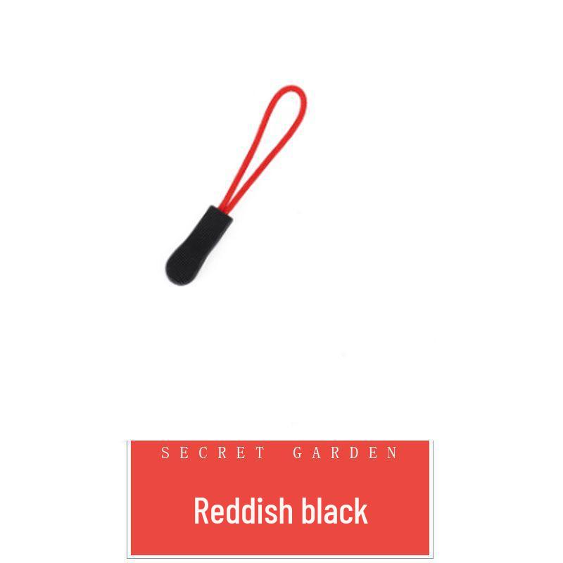 Colored PVC Zipper Pull Rope with Removable Drawstring and Rubber Pull Tab for Bags and Luggage