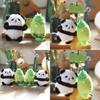 Panda Plush Bamboo Toy Keychain Stuffed Animal Backpack Decor For Teens Girls