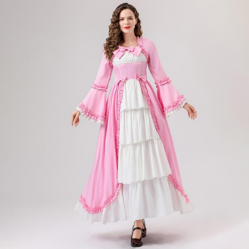 Nime Lolita Dress Medieval Court Vintage Goth Queen Cos Dress Holiday Party Uniform