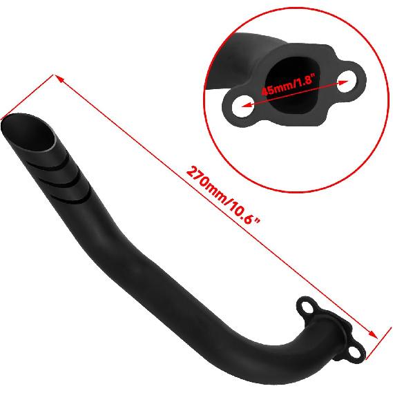 HIAORS 212Cc Exhaust Pipe Jet Kit Compatible With Predator 224Cc 196Cc Mini Bike Coleman CT200U BT200X CT200U-EX Baja Warrior MB200 Axis M200 GX200