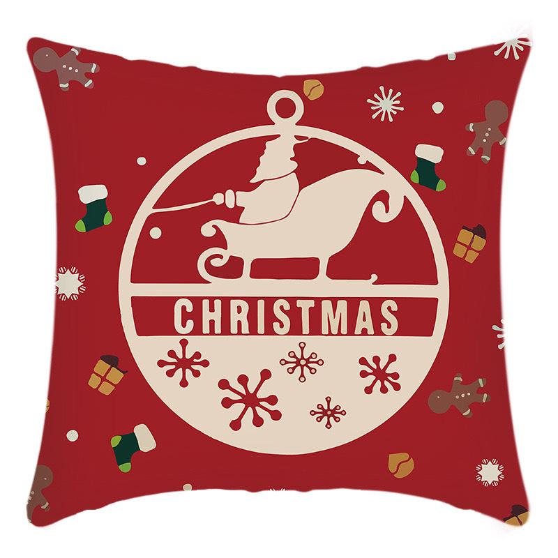 Neuer Weihnachts-Kissenbezug Weihnachtsbaum Schneemann Druck Elch Heimdekoration Feiertags-Kissenbezug