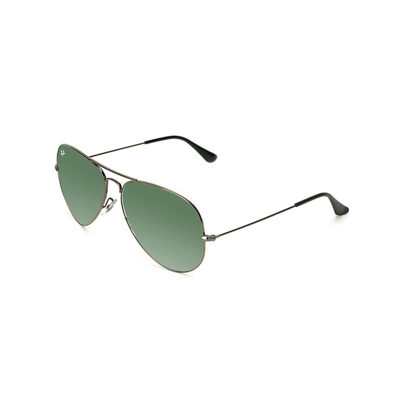 

Ray-Ban Solid Colour Temples International Edition Alloy Metal Aviator Sunglasses Unisex Couple Gun Colour