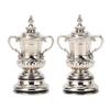 Mini Soccer Game Trophy Cup Model High Simulation Metal Football League Trophy Ornaments Decor