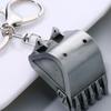 4 Pcs Chains Bulldozer Keychain Excavator Car Keychain Creative Zinc Zinc Alloy Keychain  Men
