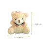 STOBOK Bear Keychain Cute Plush Bag Charm Mini Animal Pendant Hanging Decoration Small Accessories