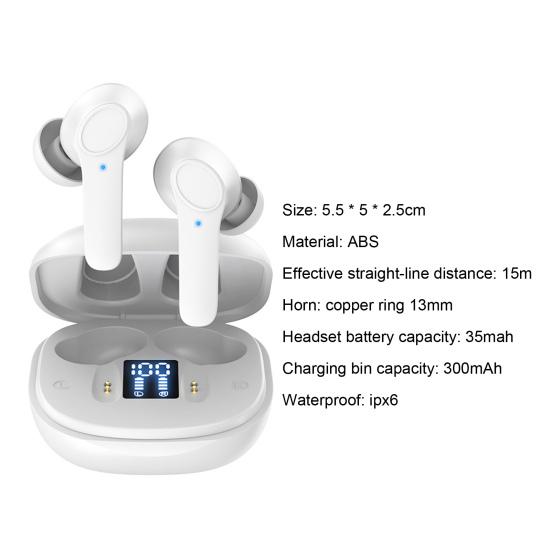 LB-518 Powerful Bluetooth-compatible Earphones No Delay Portable Smart Touch