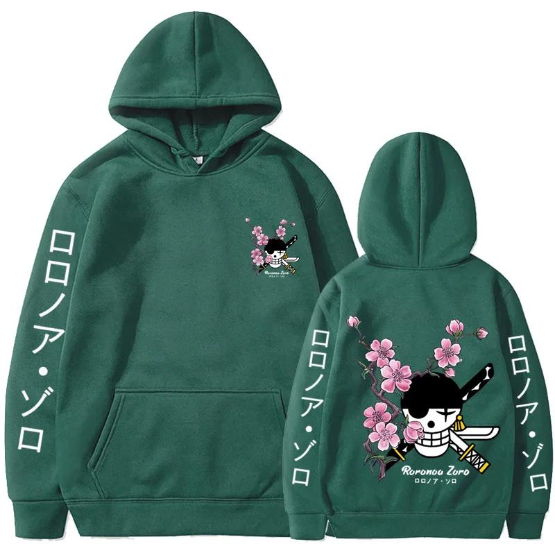 Printemps automne hommes mode sweat à capuche singe D LUFFY vêtements décontracté à capuche couleur unie Streetwear mâle dessin animé une pièce pull