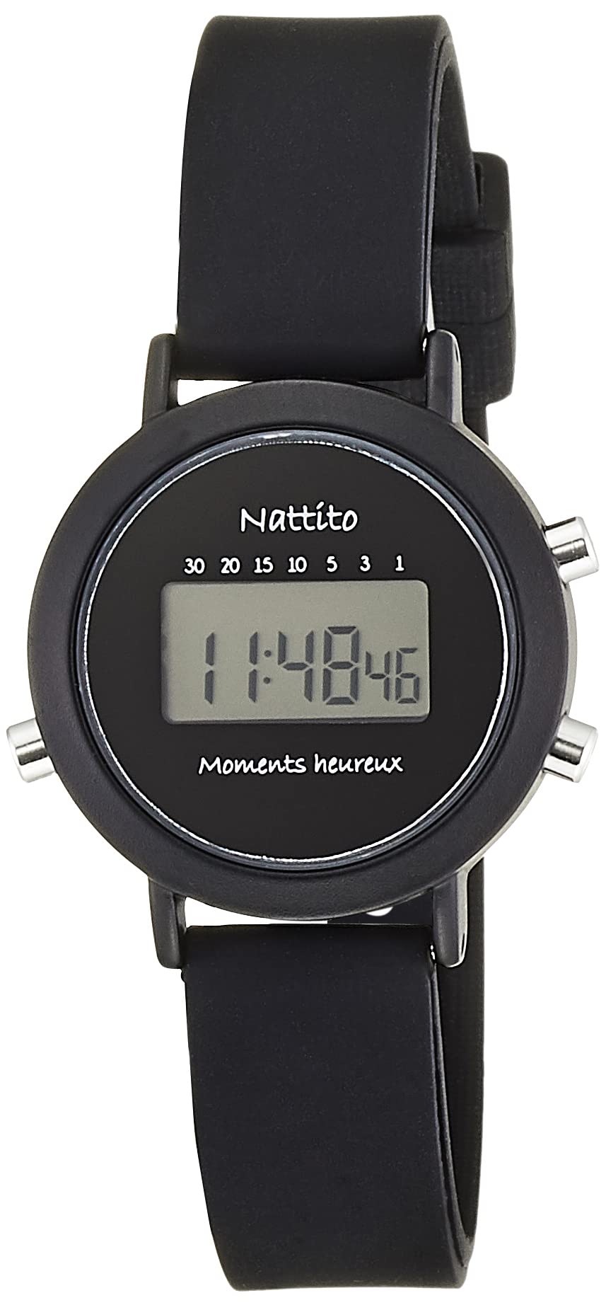 

[Fieldwork] Watch Digital Digilet Multifunctional Silicone Belt YM047-4 Women s Black