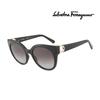 Salvatore Ferragamo Sunglasses SF1031S 001 Round Horn-rimmed UV Protection Women's