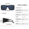 New Fashionable One-piece Women's Sunglasses Personalized Trendy Street Style Sunglasses Versatile Sunglasses 8570