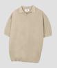 AGOD Plain Collar Half Knit [Beige]