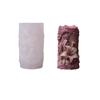Floral Female Cylindrical Silicone Mold Easter Candle Silicone Mould For Resin Casting Making Candle Soap Chocolate
