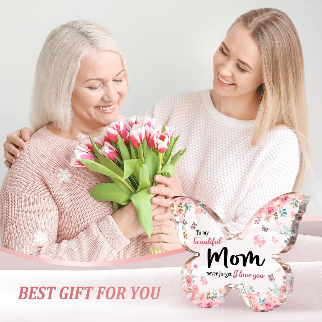 1 szt. Personalizowany Akrylowy Różowy Motyl Własne Imiona Ślubne Chrzest Dziecka Lustrzany Czarny Grawerowany Tag Dekoracja Ornament Prezent