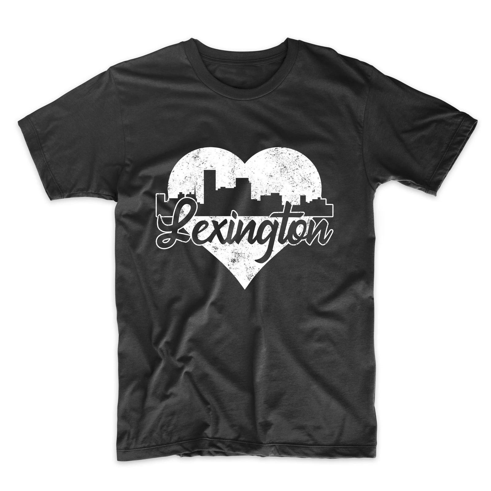 Men s Lexington Shirt - Retro Lexington Kentucky Skyline Heart T-Shirt 2XL