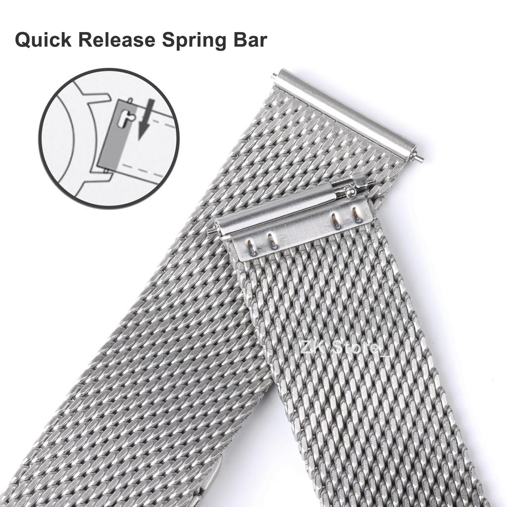 Milanese Mesh Stainless Steel Watch Band Bracelet 20mm 22mm Watchband for Omega 007 Unisex Replacement Strap Accessory