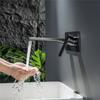 Brushed Gold Sigital Display Basin Faucet Concealed Bathroom Faucet In-Wall Basin Spout Mixer Lavotory Tap Combination Blanoir